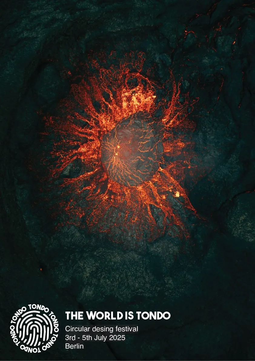 The World is Tondo poster, lava